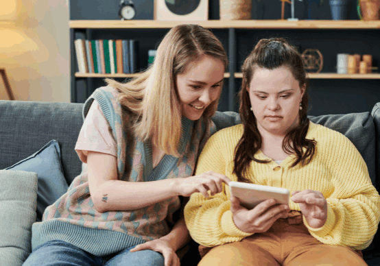 Mom Helping Her Daughter To Read