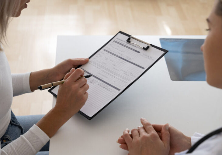 High Angle Patient Filling Consent Document